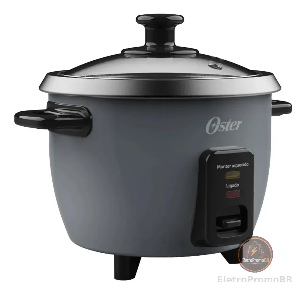 Panela Elétrica De Arroz Oster Grafite Pan306 Cinza-escuro