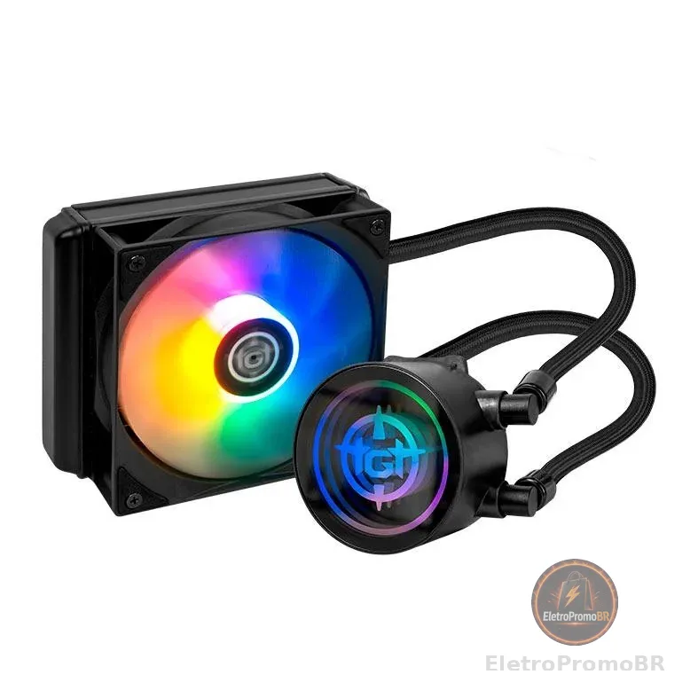 Water Cooler TGT Spartel V3, Rainbow, 120mm, Preto, TGT-SPLV120-BK01