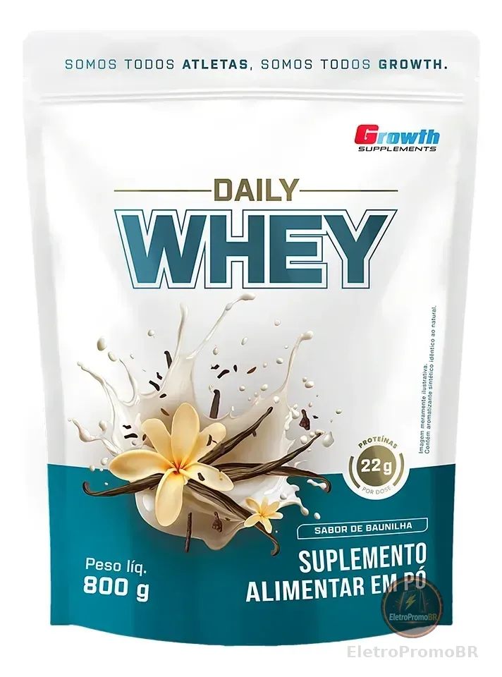 Daily Whey Protein 800g Growth Supplements Baunilha