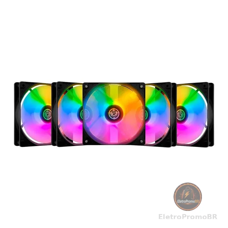 Kit Ventoinhas TGT Striker, Rainbow, 5x120mm, TGT-STK5-BLRBW
