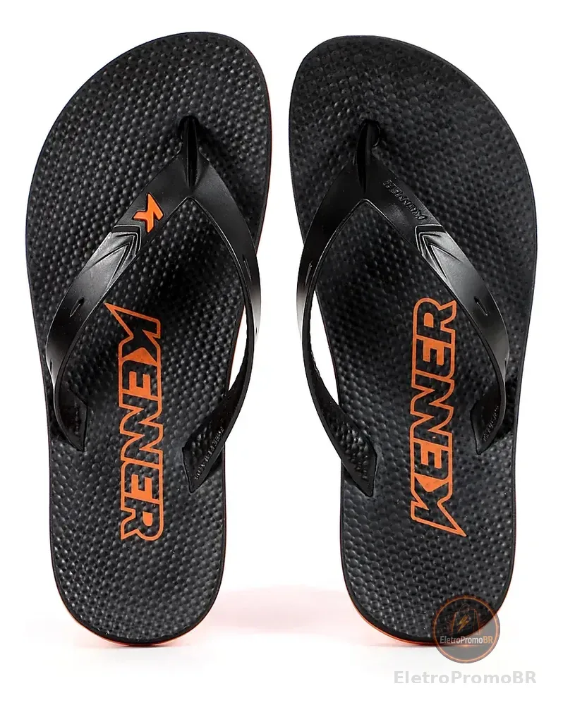 Chinelo Kenner New Summer E Antiderrapante Dgx Preto Preto 41 Br