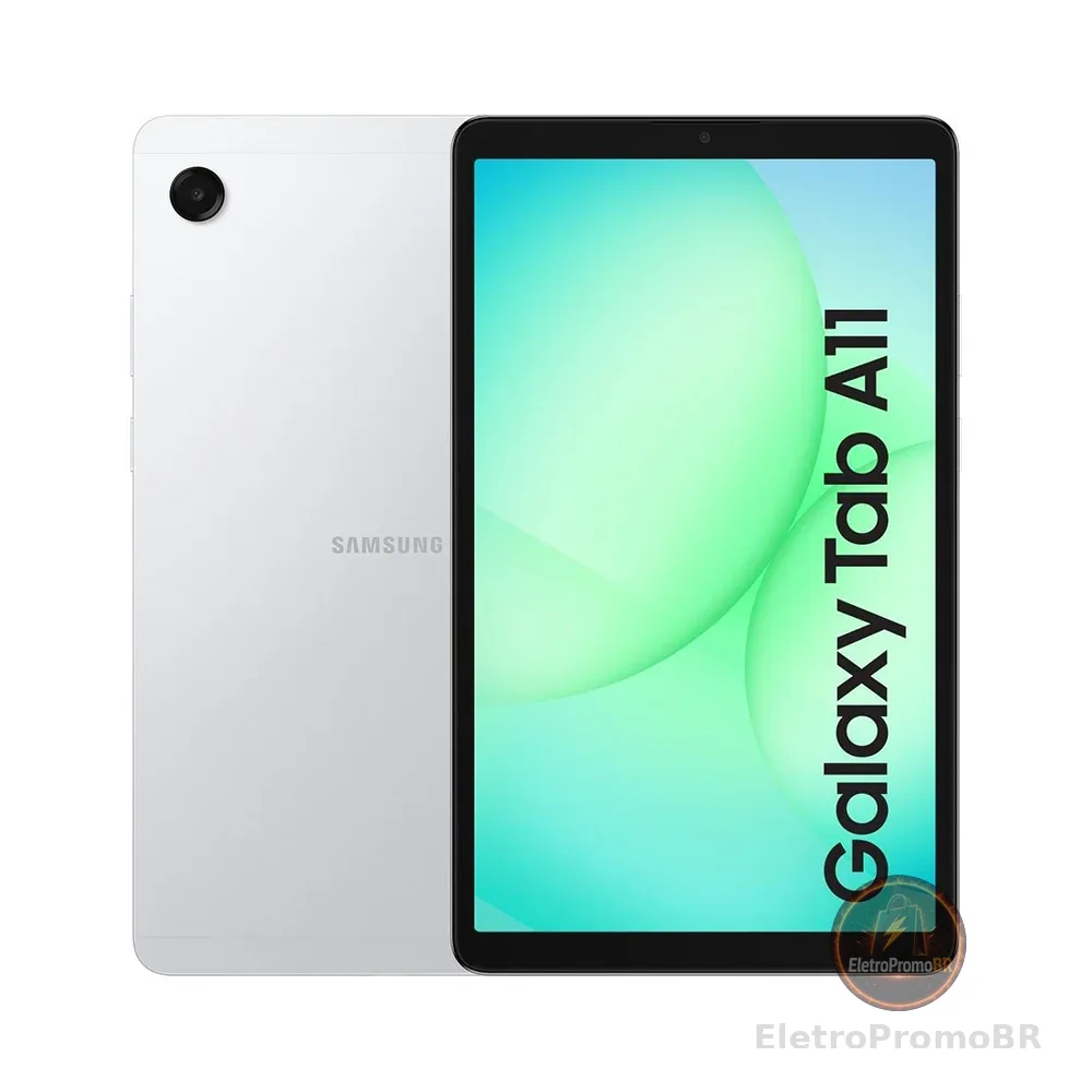 Tablet Galaxy A11 Wi-Fi Tela 8.7 Polegadas 90Hz 64GB Câmera 8MP Prata Samsung