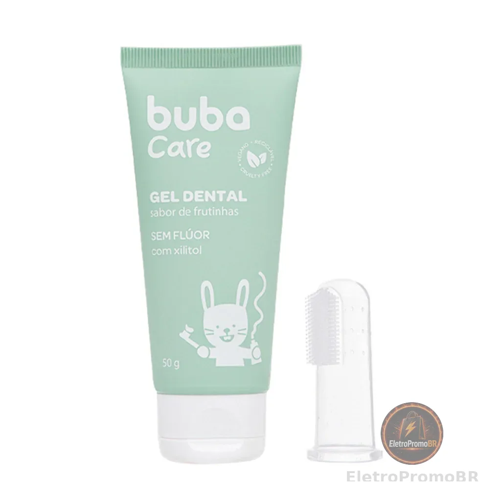 Gel Dental para Bebê Buba Care Sem Flúor Vegano 50g