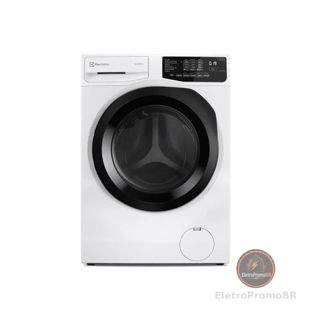 Lava e Seca Electrolux 12Kg Branca Inverter com Água Quente e Lavagem Inteligente (LSB12)