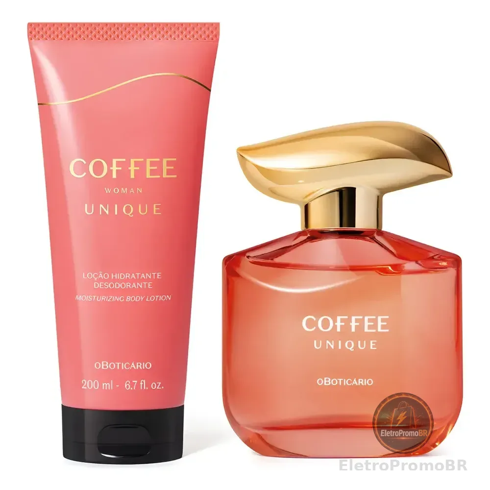 Coffee Woman Unique: Colônia 100ml + Loção Corporal 200ml