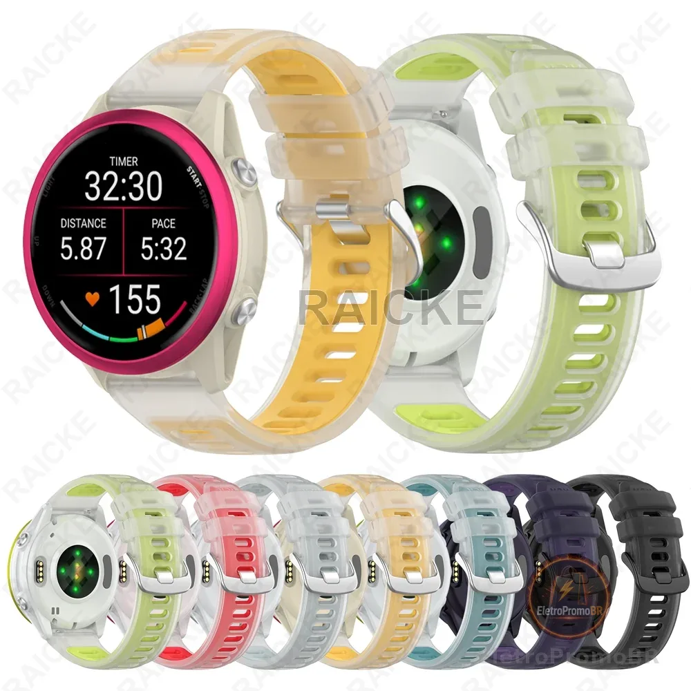 Banda esportiva para Garmin Vivoactive 5 6 3 Music / Forerunner 55/70/170/165/245/645/158/168/S50/570 42mm