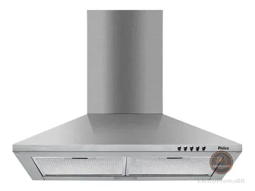 Coifa De Parede Philco 60cm Pirâmide Inox Pco62i - 220 Volts
