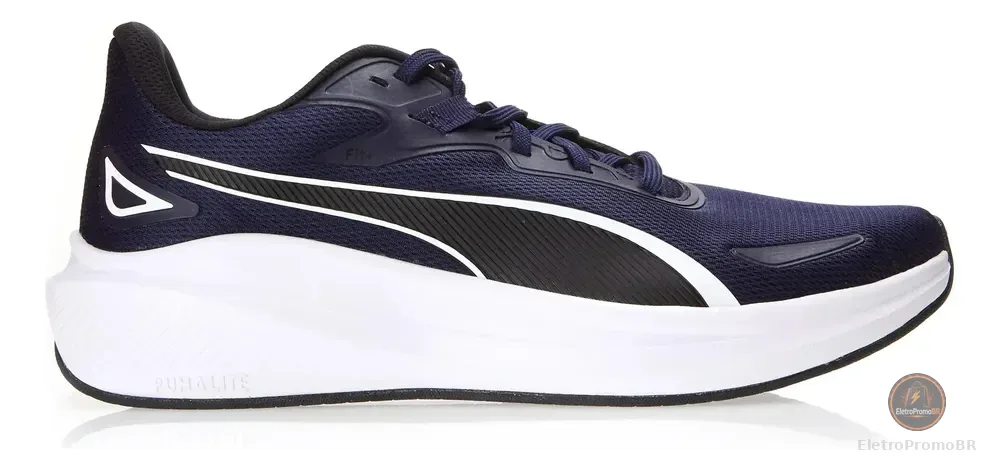 Tênis Masculino Skyrocket Lite Puma Puma Navy-puma Black-puma White Liso 39 Br