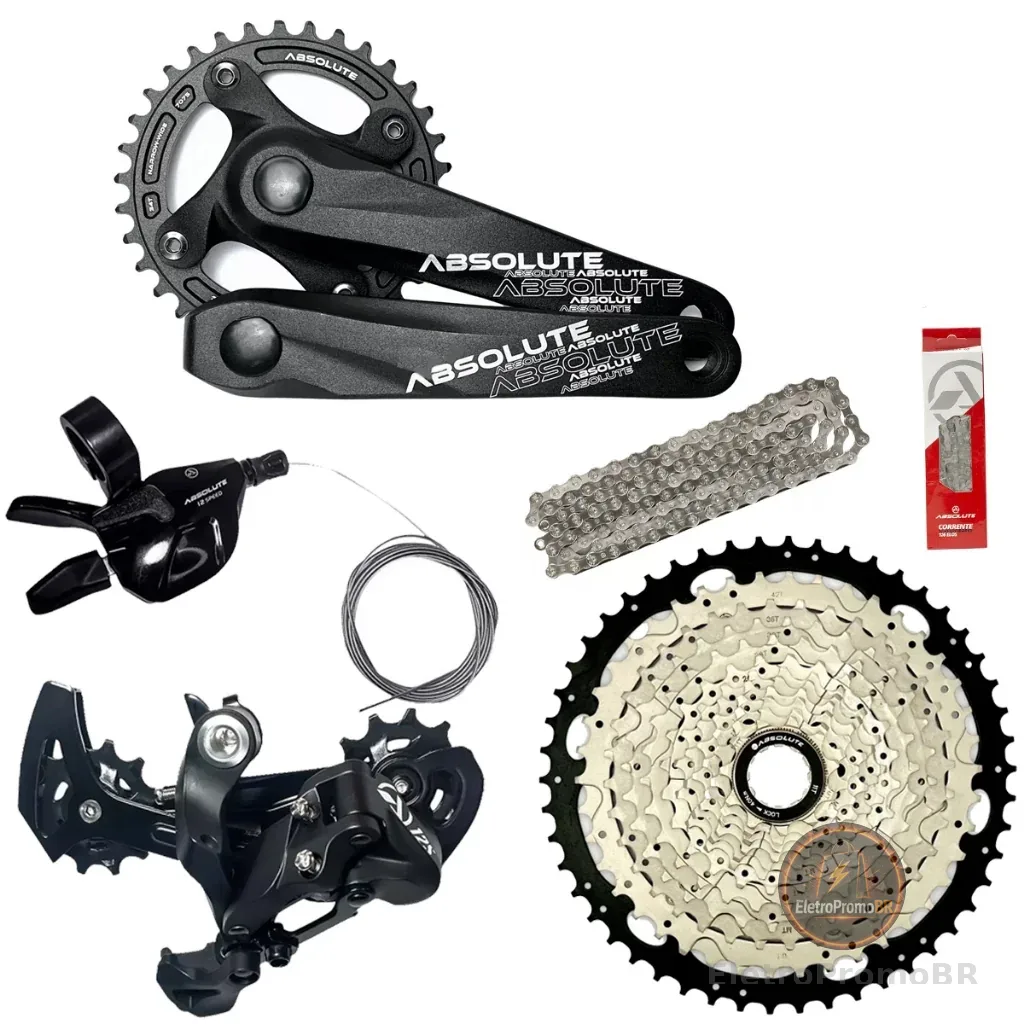 Kit Transmissão Absolute 12v+k7 11x50 Absolute+cambio 12v