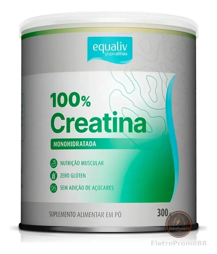 Creatina Monohidratada Equaliv 300g  Pura E Segura Sem Sabor