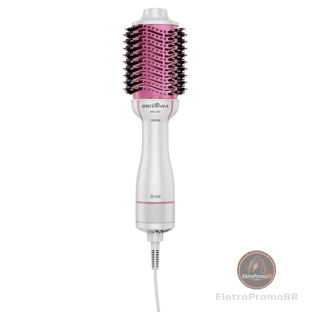 Escova Secadora Britânia 4 em 1 Nanocerâmica 1300W BELLA01