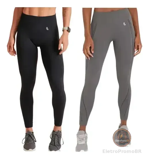 Kit 2 Calças Legging Sem Costura Max Lupo Original