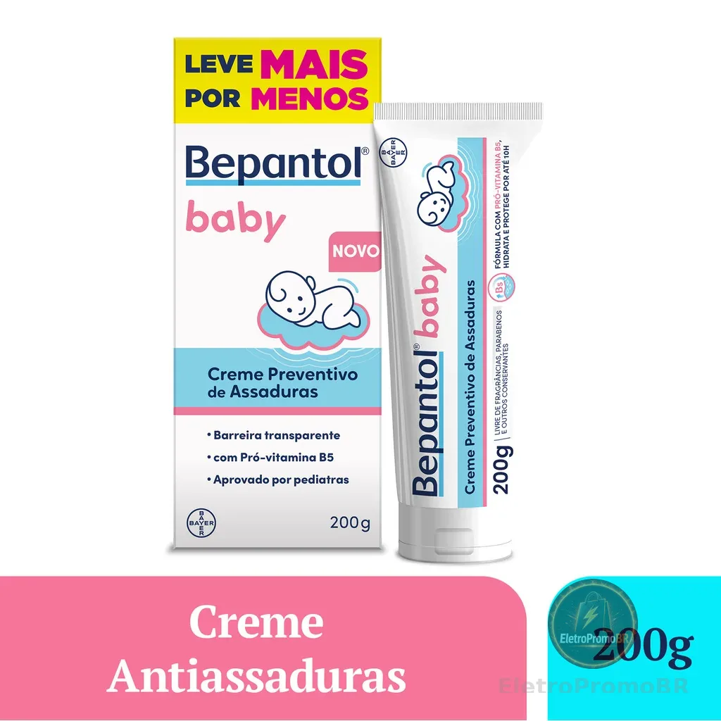 Creme Pomada de Assadura  Lanolina e Vit B5 200g Bepantol