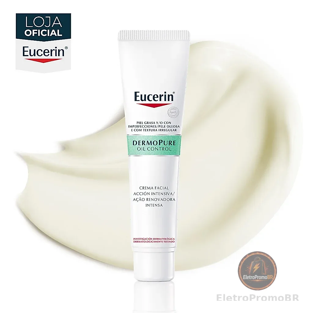 EUCERIN Creme Facial Antiacne Ação Renovadora Intensa Dermo Pure 40ml