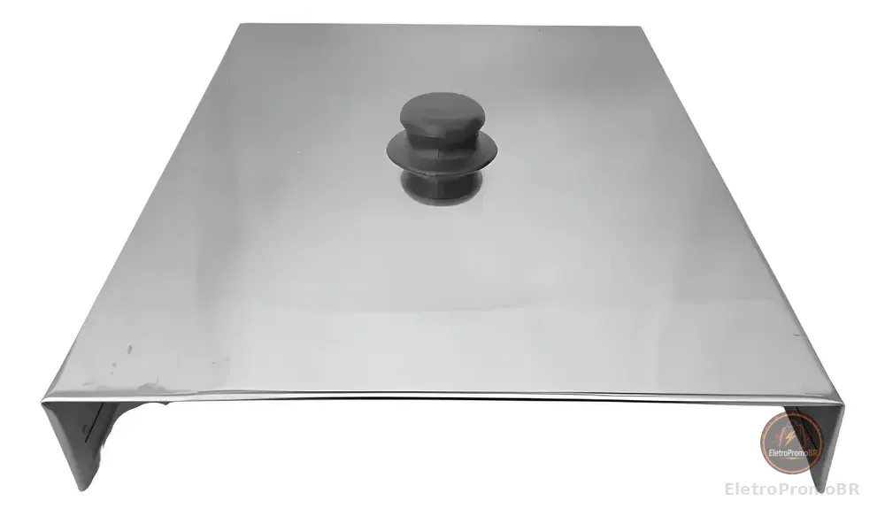 Tampa Para Fritadeira Elétrica  2/3 Litros Inox Tampa Fritadeira 2l