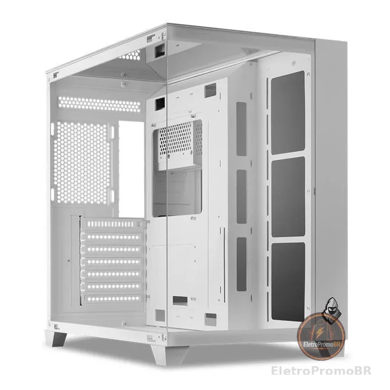 Gabinete Gamer Mancer CV550, Mid-Tower, Lateral de Vidro, Branco, MCR-CV550-WH