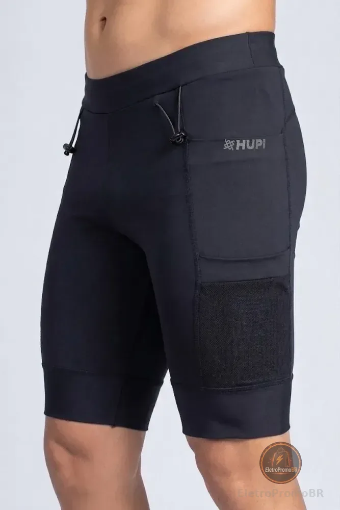 Bermuda De Compressão Masculina Hupi Edge Preto Lisa M