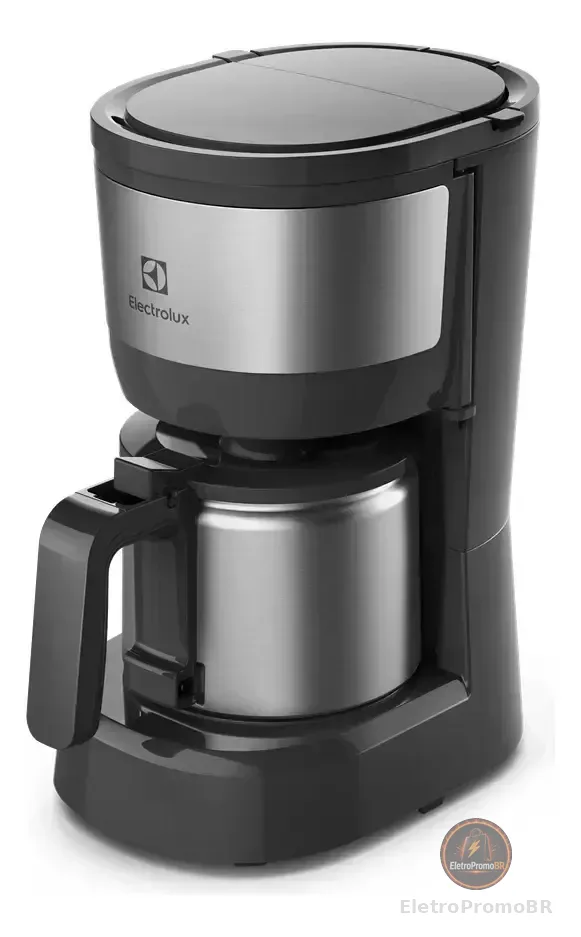 Cafeteira Elétrica Electrolux Efficient com Jarra de aço Inox 15 xicaras 600ml ECM12