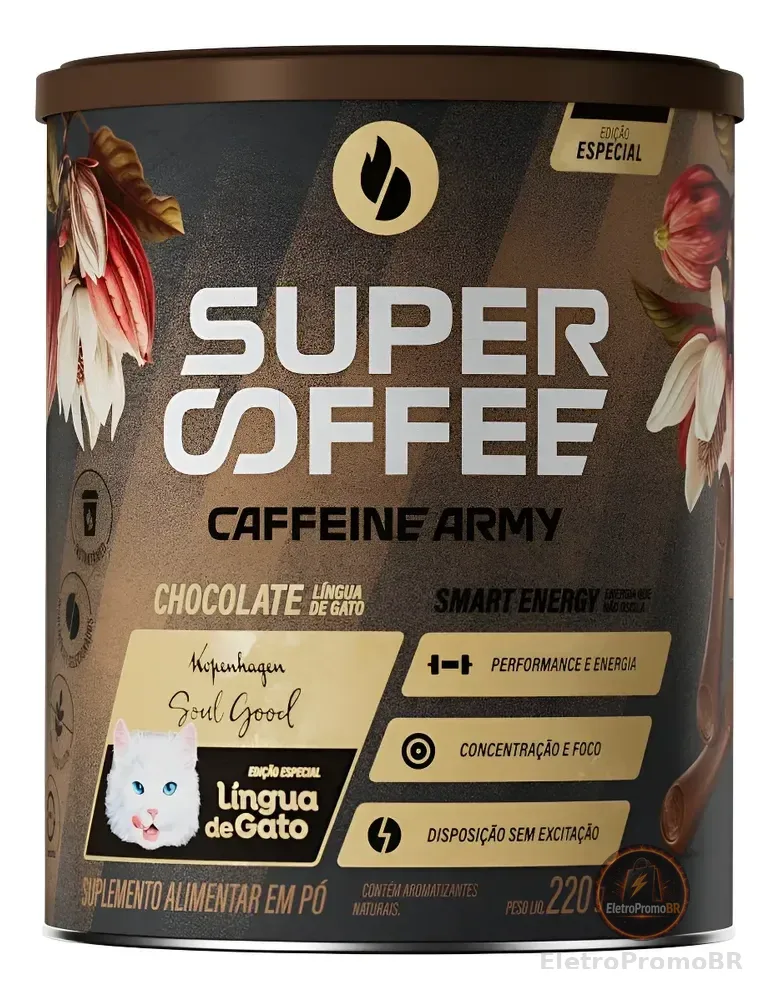 Supercoffee 3.0 Lingua De Gato Kopenhagen 220g Caffeine Army Chocolate