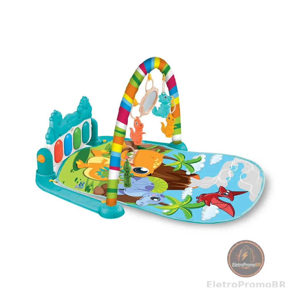 Tapete de Atividades Para Bebê Piano Funny Dino Maxi Baby