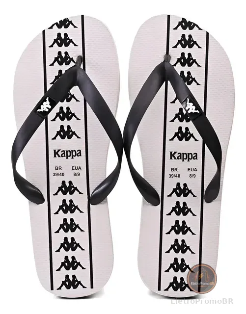 Chinelo Kappa Beach Adulto Unissex Em Borracha