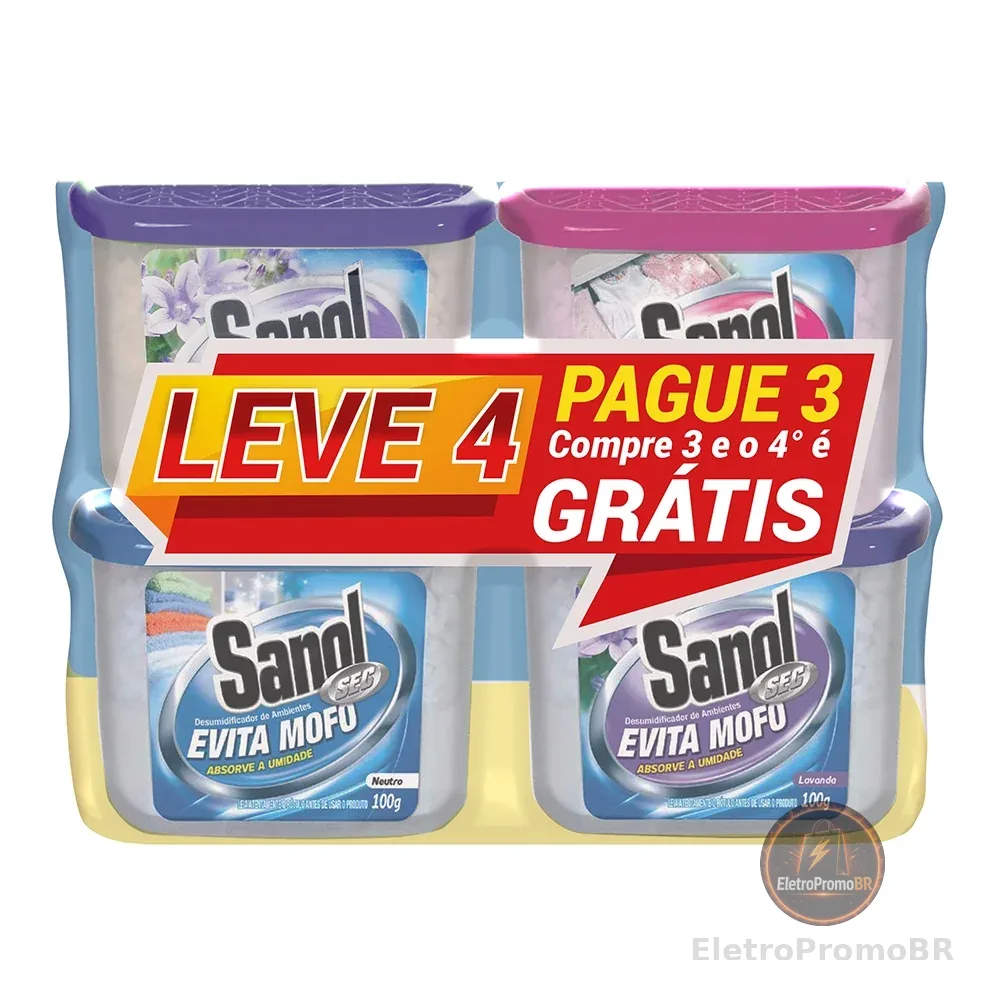 Kit Evita Mofo Sanol Sec Leve 4 Pague 3 - 4x100g
