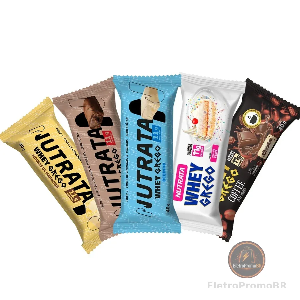 Barra Whey Grego Display 12Und - Nutrata