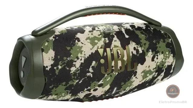 Caixa de Som JBL Boombox 3, Bluetooth, Portátil, Cor Squad Verde