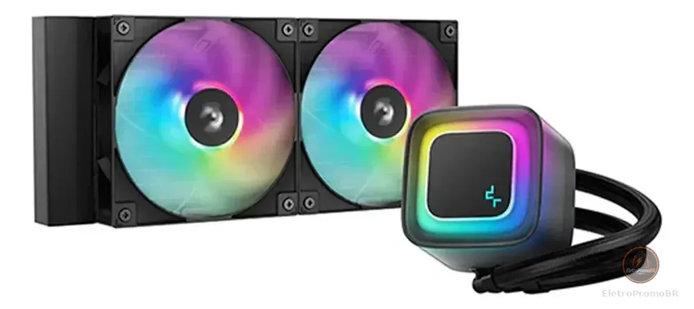 Watercooler Deepcool Le240 V2 Argb Preto 240mm Amd E Intel