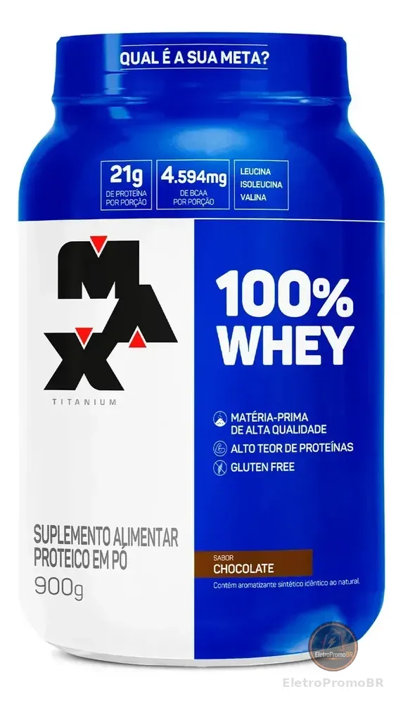 Whey Concentrado 100% Whey Protein Concentrado 900g Chocolate