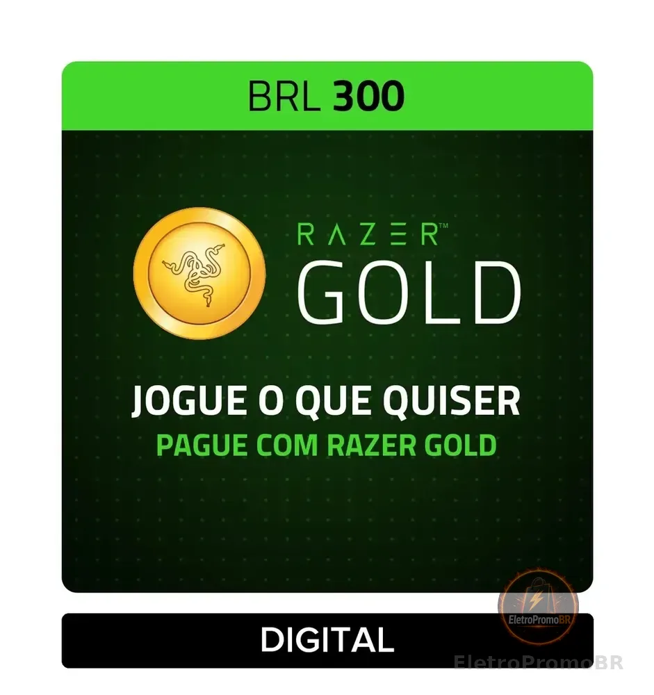 Razer Gold Digital R$ 300 (Digital)