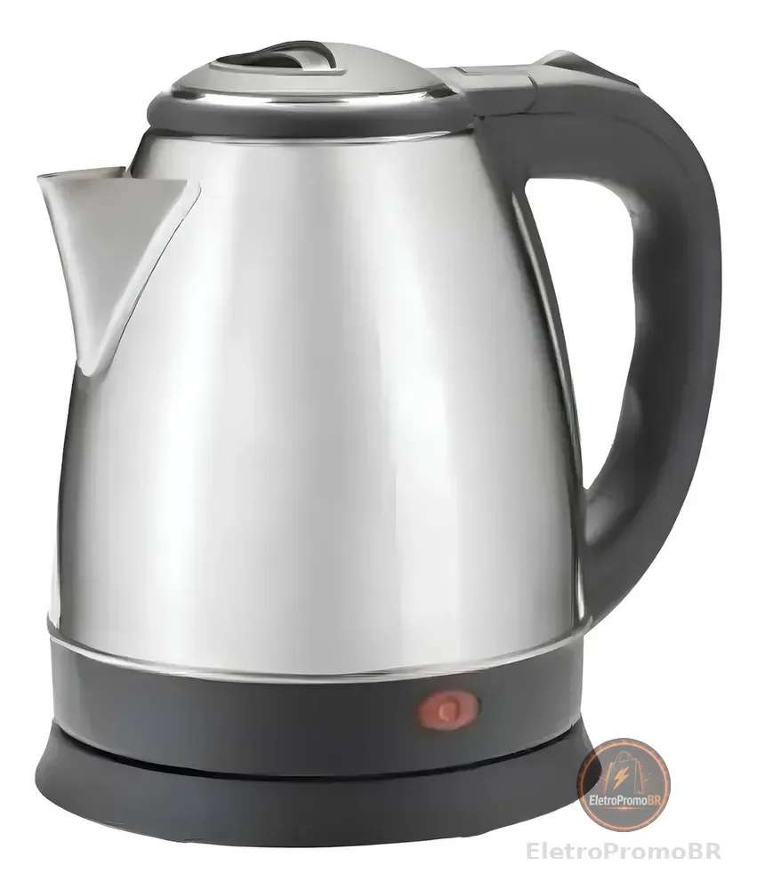 Chaleira Elétrica Inox 1,8L 1500W Aquecimento Rápido Automática