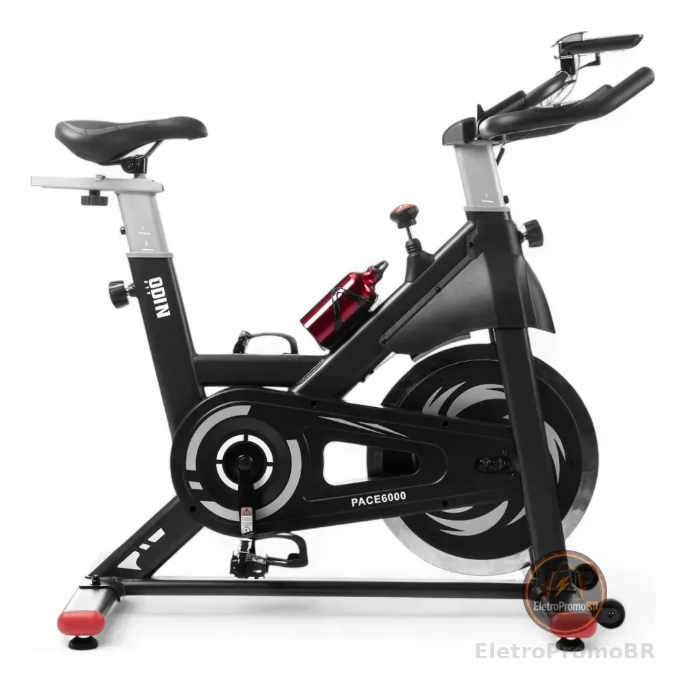 Bicicleta Ergométrica Para Spinning Mecanica Roda De Inercia 18kg Pace6000 Odin Fit