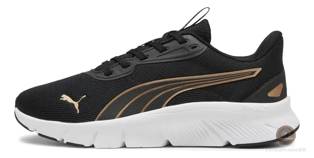 Tênis Flexfocuslite Modern Feminino Bpd Puma Preto E Dourado 38 Br
