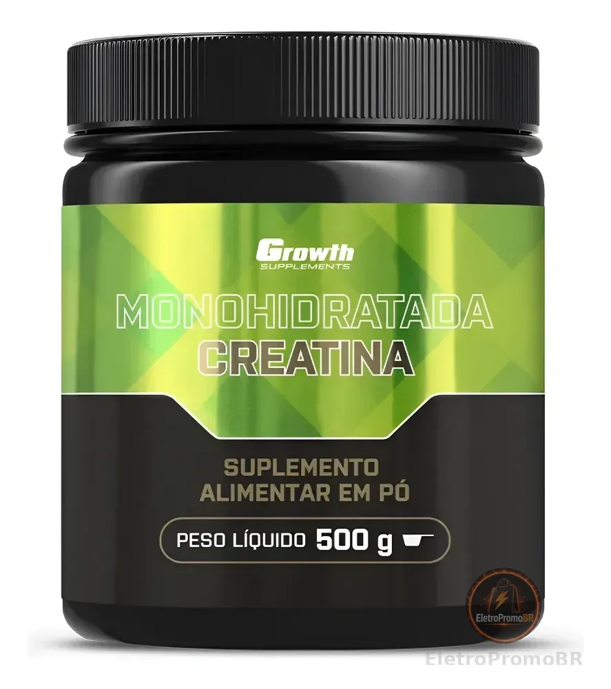 Creatina Monohidratada 500g Growth Supplements - Sem Sabor Sem Sabor