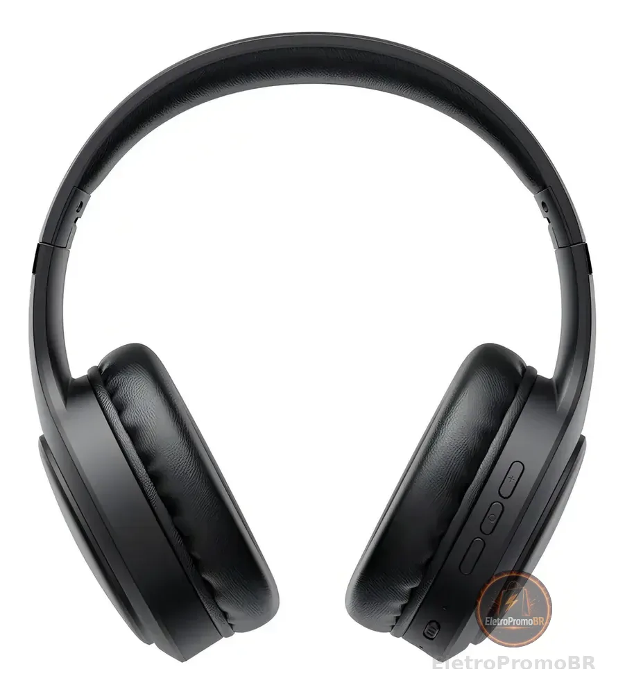 Fone De Ouvido Headphone Dapon H02D Bluetooth 5.1 Over-ear 22h Preto