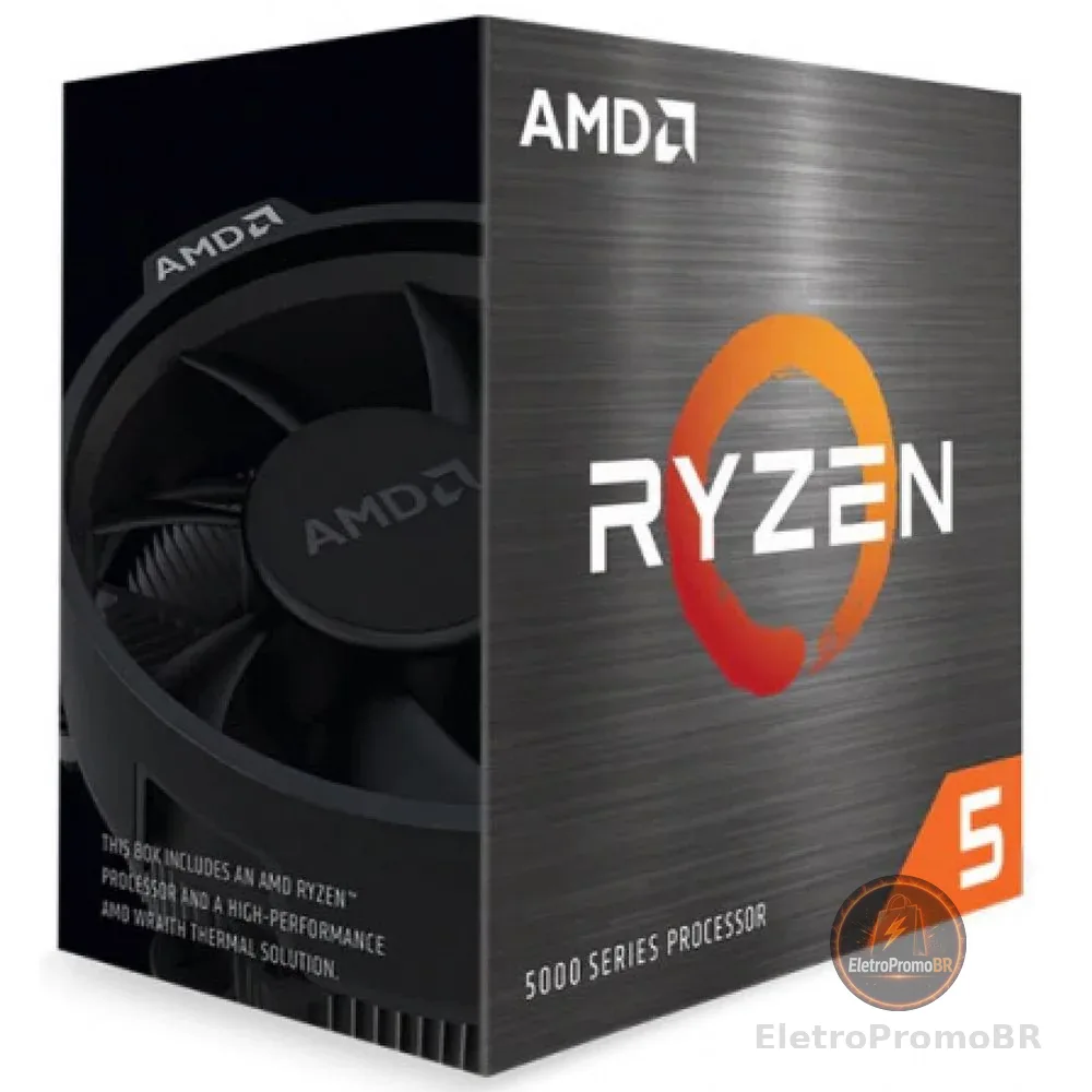Processador AMD Ryzen 5 5500, 3.6GHz, Cache 16MB, Hexa Core, 12 Threads, AM4 - 100-100000457BOX