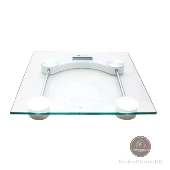 Balança Corporal Digital até 180kg (PROMOÇÃO) Com Vidro Temperado + Bateria