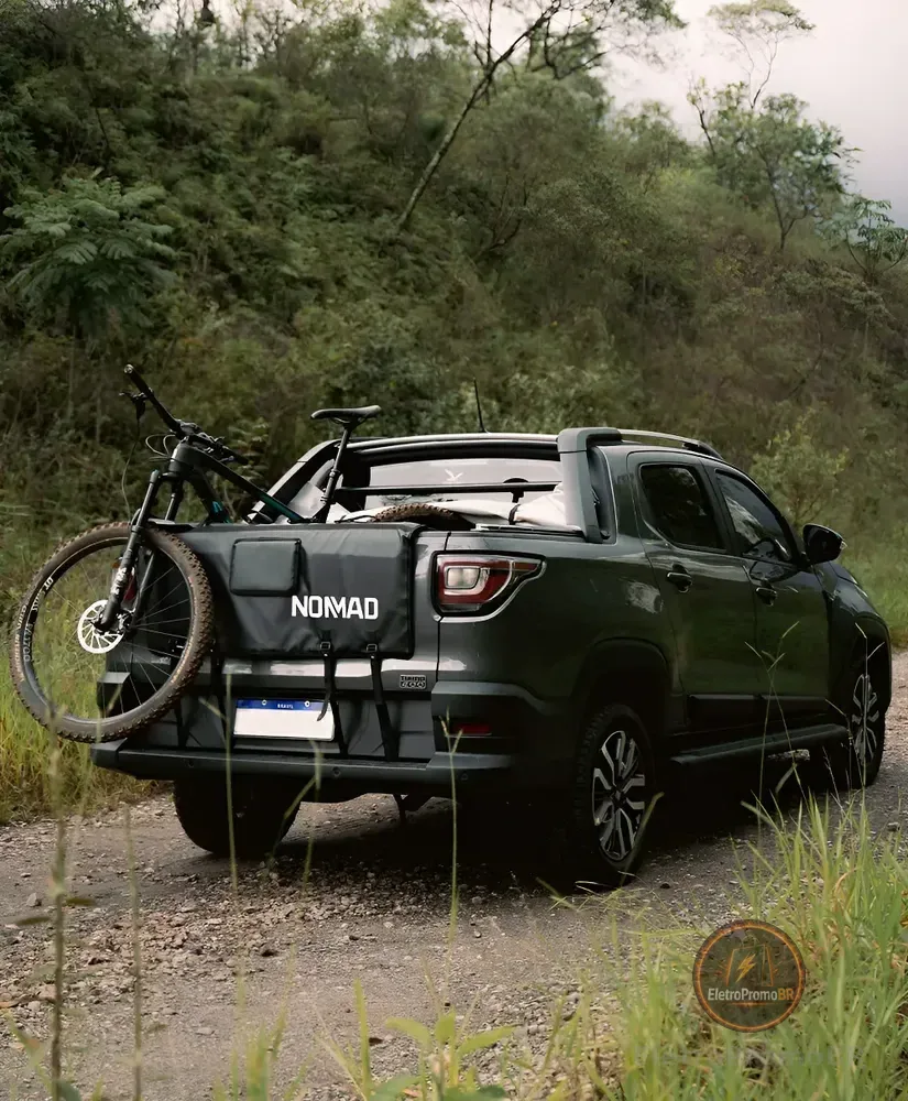 Truckpad Pequeno Nomad Suporte 4 Bikes Transbike Preto Preto