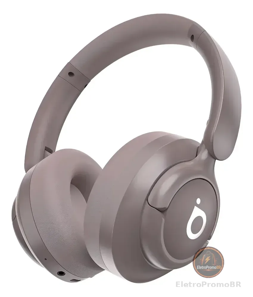 Fone de Ouvido Basike FON-041 Headset Bluetooth Sem Fio Com Cancelamento de Ruído e Bateria de 30 Horas (Rosa)
