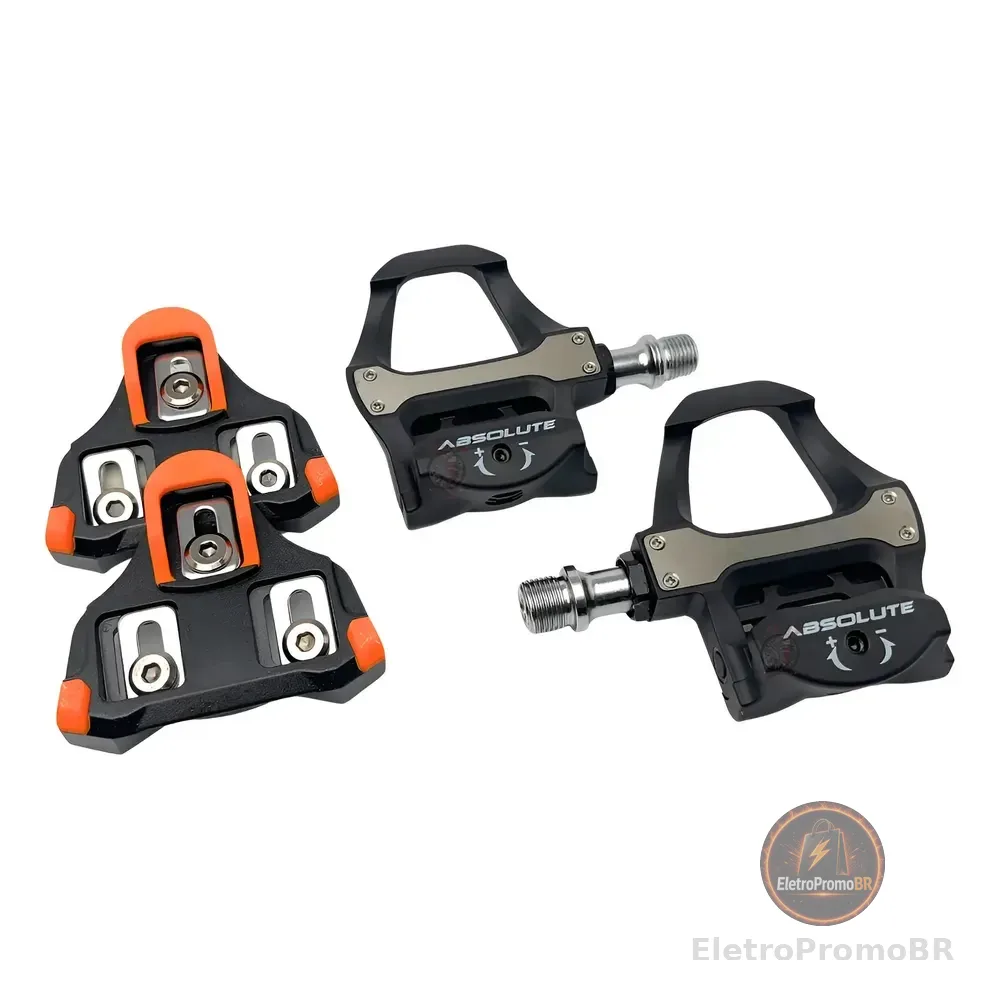 Pedal Clip Speed Absolute Wild R Bike Road Estrada Com Tacos Preto