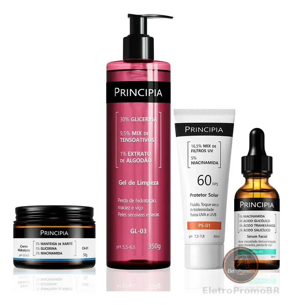 Principia Kit Antiacne Mix-01 + Gl-03 + Ch-01 + Ps Fps 60