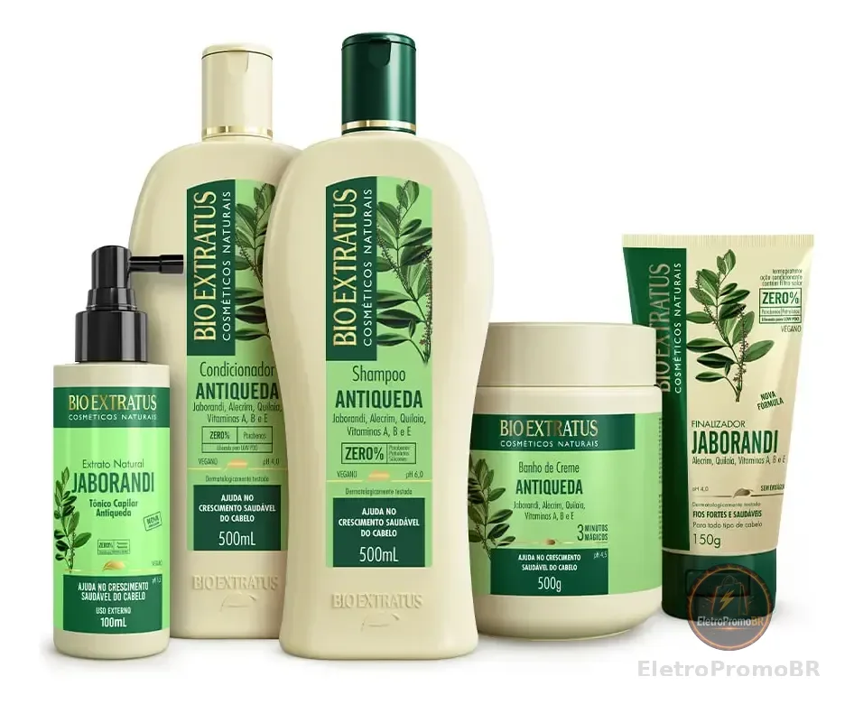 Kit Antiqueda Jaborandi (500ml/g) Linha Completa