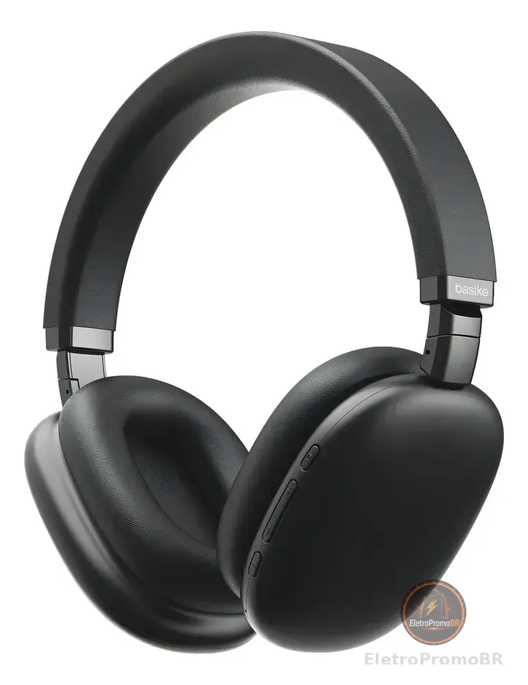 Fone de Ouvido Basike Bluetooth 5.4 com Cancelamento de Ruído ANC e Microfone