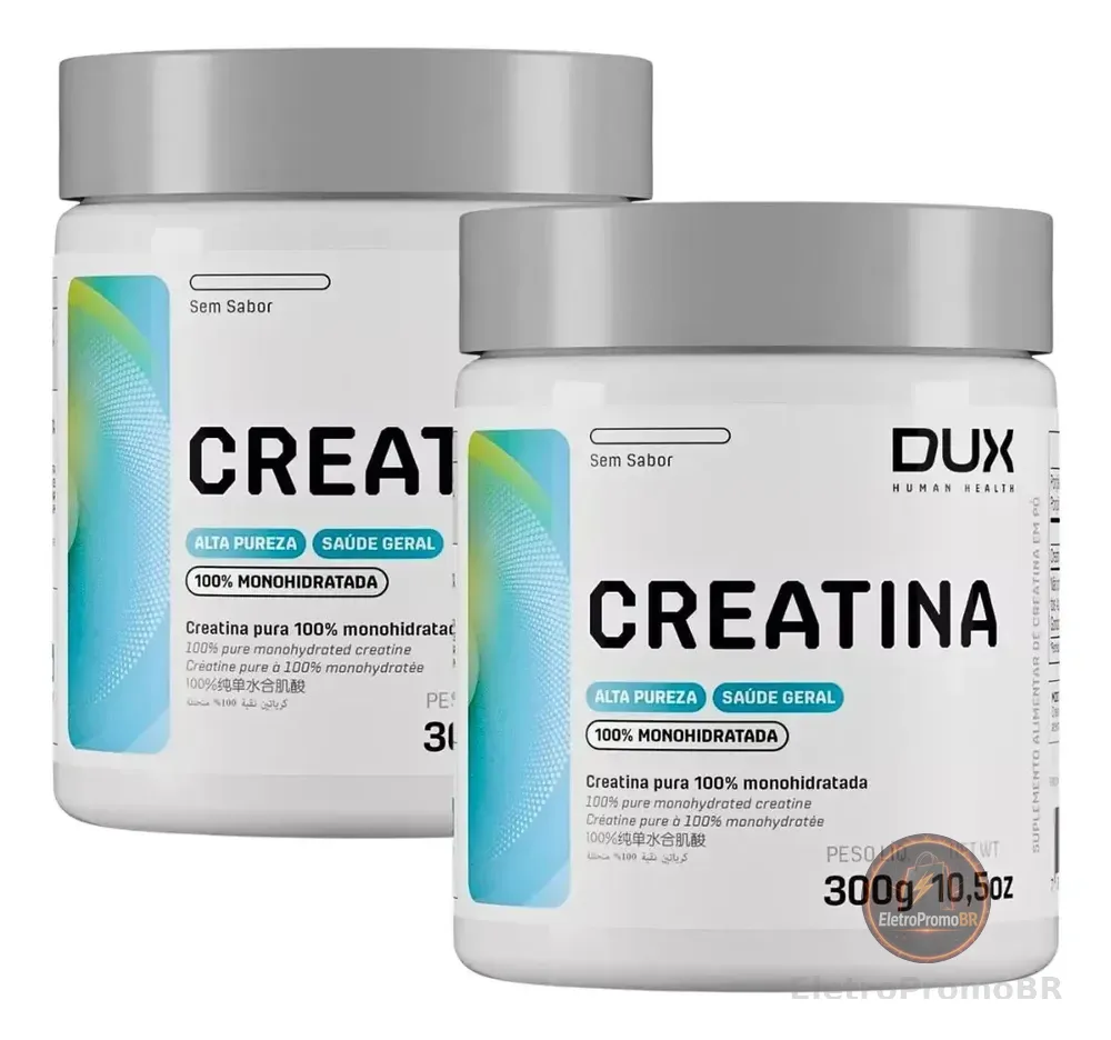 Kit 2 creatinas DUX nutrition 300g 100% pura