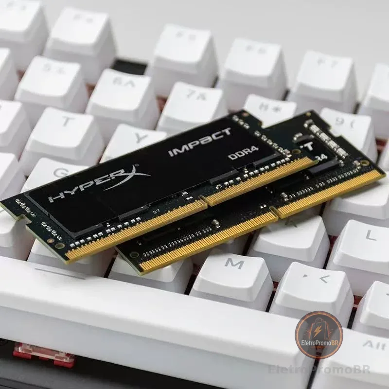 Memória RAM Para Notebook DDR4 8gb 3200Mhz  Kingston Sodimm Preto