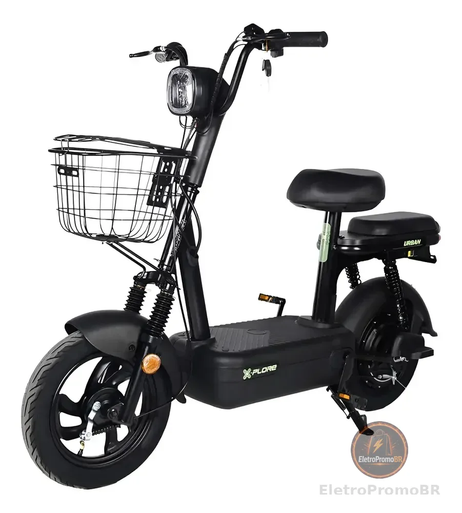 Bicicleta Scooter Elétrica Xplore 48v/ 12ah 500w Sem Cnh Preto