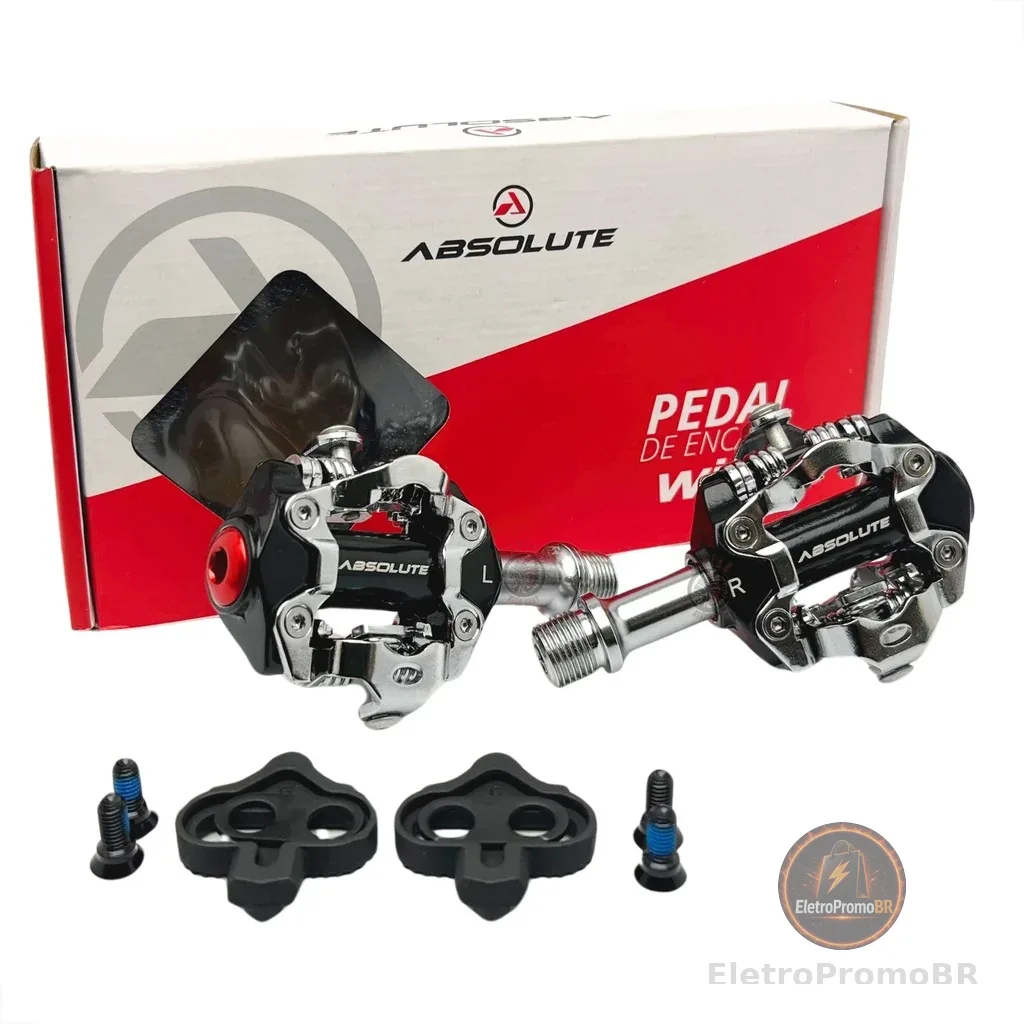 Pedal Clip Absolute Wild Mtb Com Tacos Rolamentos Selados