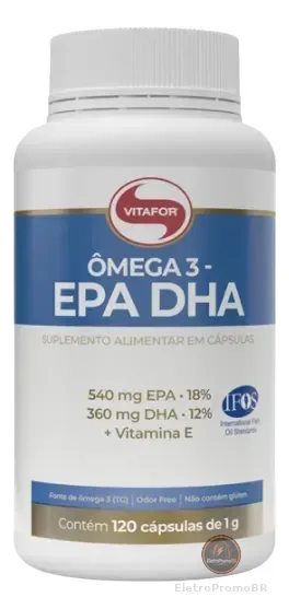 Ômega 3 Epa Dha 120 Caps Omegafor 18% Epa 12% Dha - Vitafor