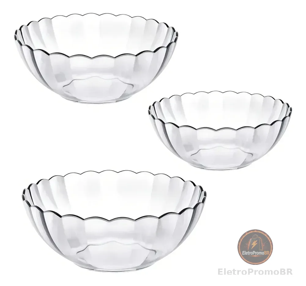 Conjunto De 3 Tigelas Bella Marinex